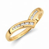 The Ebony Accented Engagement Ring — Yellow Gold