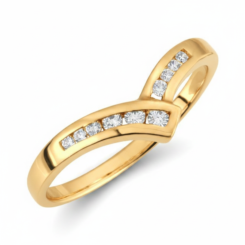 The Ebony Accented Engagement Ring — Yellow Gold
