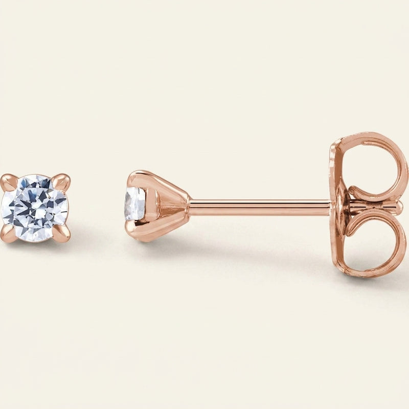 The Eira — Stud Earrings — Rose Gold