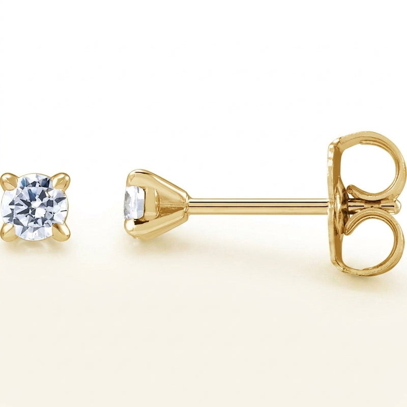 The Eira — Stud Earrings — Yellow Gold