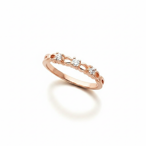 The Elestial Anniversary Band — Rose Gold