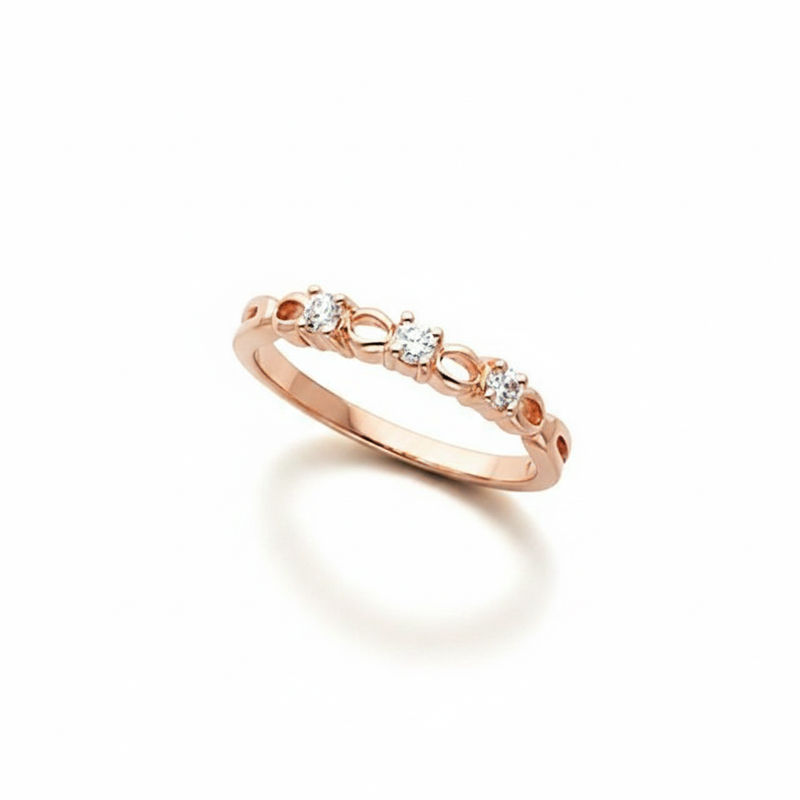 The Elestial Anniversary Band — Rose Gold