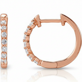 The Eridanus — Round Hoop Earrings — Rose Gold