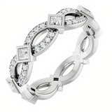 The Esme — Infinity-Inspired Eternity 2mm Wedding Band - view 1
