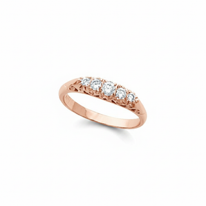 The Halite Anniversary Band — Rose Gold