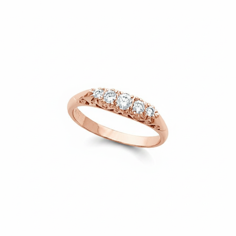 The Halite Anniversary Band — Rose Gold