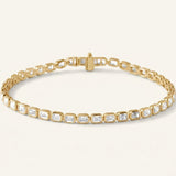 6 1/4 ctw The Io — Line Diamond Bracelet — Yellow Gold