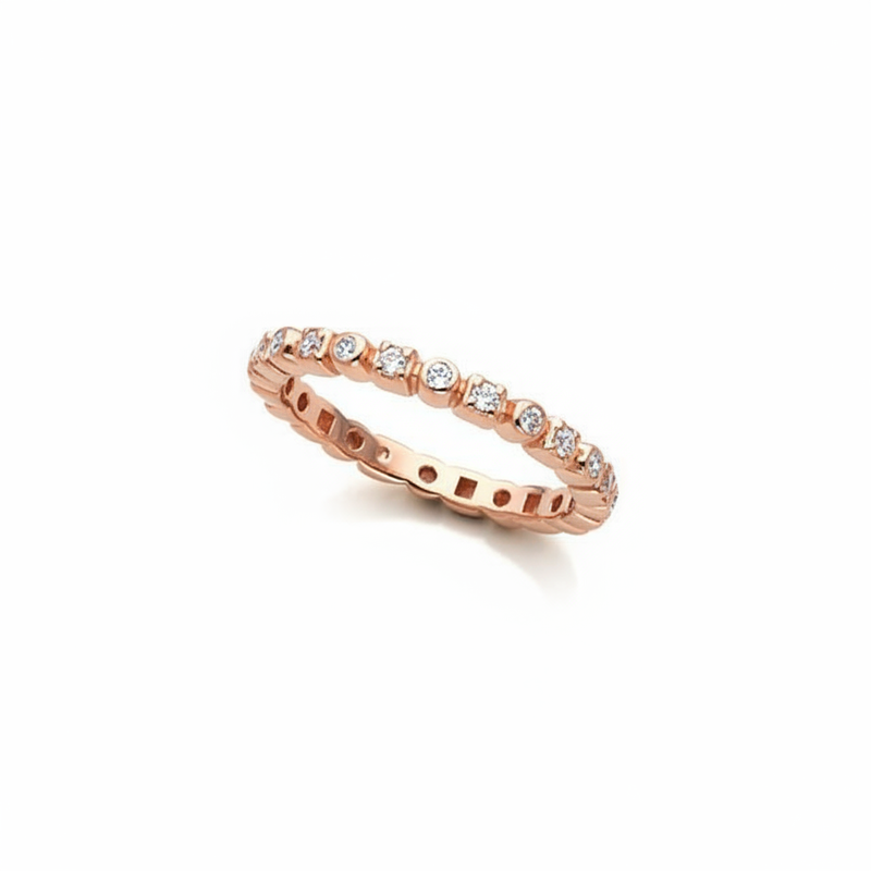 The Jasmine Anniversary Band — Rose Gold