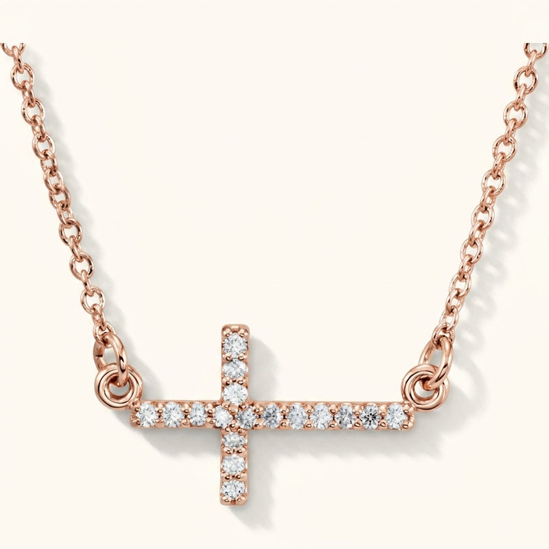 The Keziah — Diamond Necklace — Rose Gold
