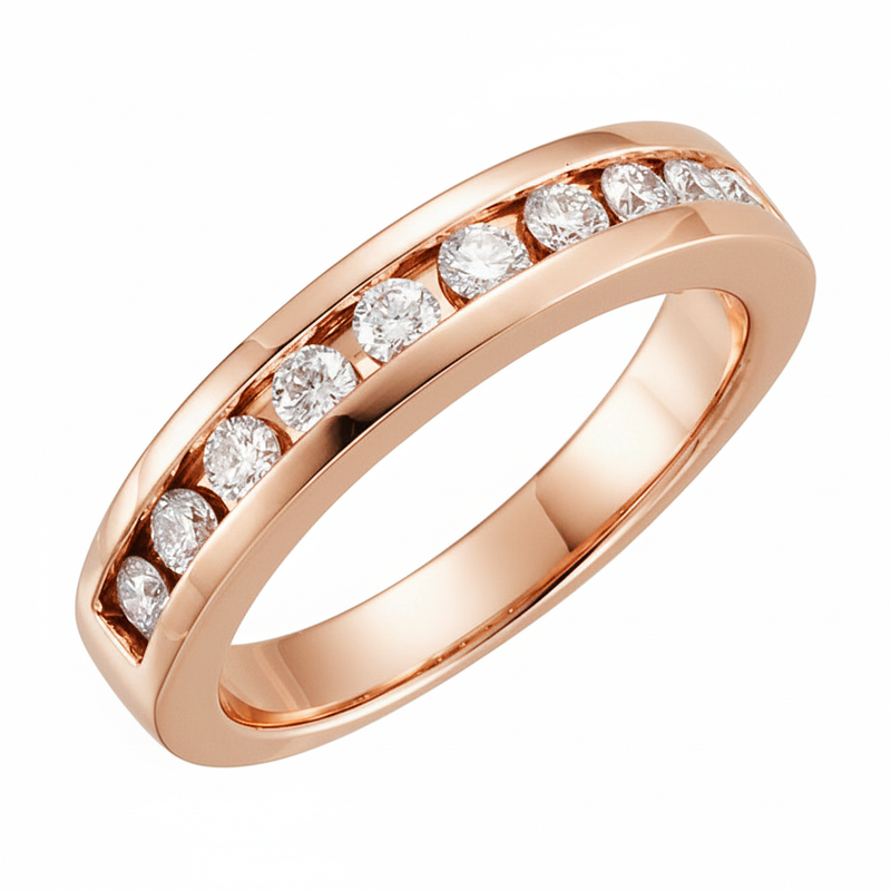 The Kunzite Anniversary Band — Rose Gold