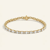 5 1/2 ctw The Kymira — Line Diamond Bracelet — Yellow Gold