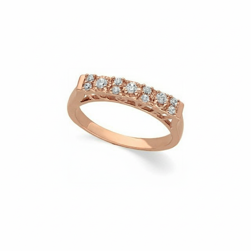 The Lazuli Anniversary Band — Rose Gold