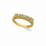 The Lazuli Anniversary Band — Yellow Gold