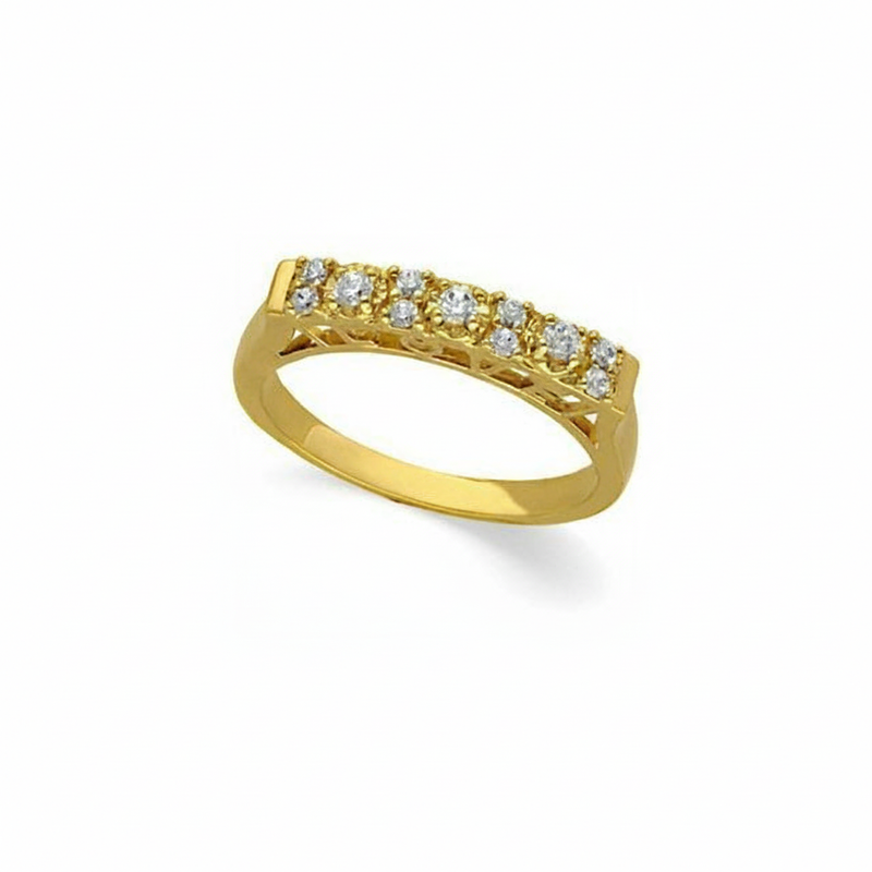 The Lazuli Anniversary Band — Yellow Gold