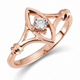 The Lazuli Solitaire Engagement Ring — Rose Gold