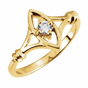 The Lazuli Solitaire Engagement Ring — Yellow Gold