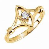 The Lazuli Solitaire Engagement Ring — Yellow Gold