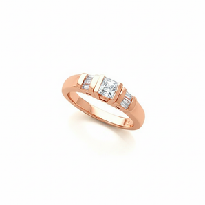 The Marlo Accented Engagement Ring — Rose Gold