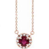 The Nerissa — Diamond Necklace — Rose Gold