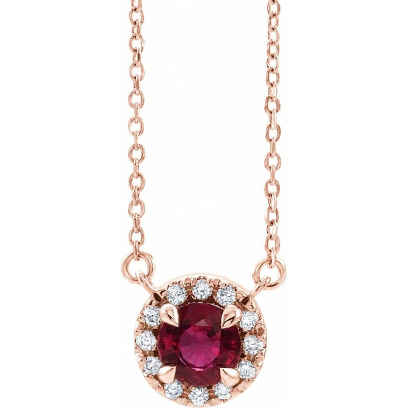 The Nerissa — Diamond Necklace — Rose Gold