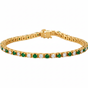 2 1/3 ctw The Oak — Line Diamond Bracelet — Yellow Gold