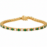 2 1/3 ctw The Oak — Line Diamond Bracelet — Yellow Gold