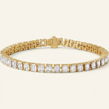 10 1/2 ctw The Oenone — Line Diamond Bracelet — Yellow Gold
