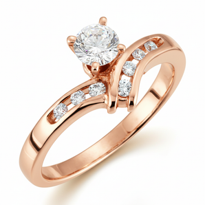 The Ophelia Engagement Ring — Rose Gold