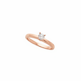 The Peridot Accented Engagement Ring — Rose Gold