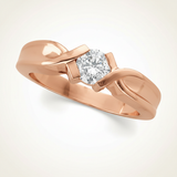 The Pomona Bezel Engagement Ring — Rose Gold