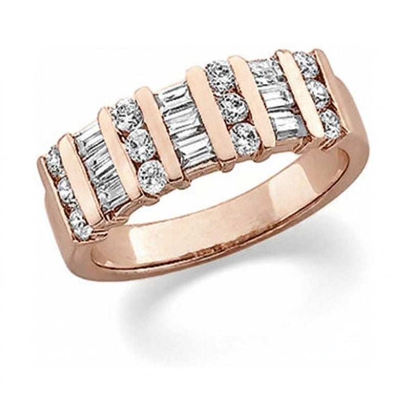 The Quartz Anniversary Band — Rose Gold