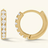 The Radegonde — Round Hoop Earrings — Yellow Gold