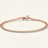 7/8 ctw The Rhea — Line Diamond Bracelet — Rose Gold