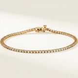 7/8 ctw The Rhea — Line Diamond Bracelet — Yellow Gold
