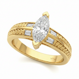 The Thessaly Solitaire Engagement Ring — Yellow Gold