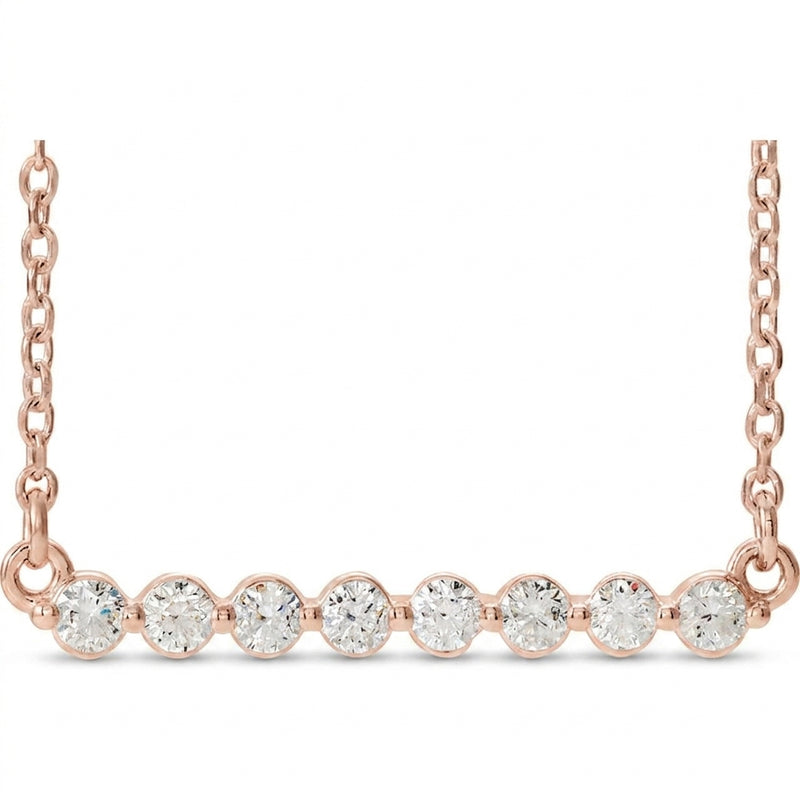 1/4 ctw The Umber — Diamond Necklace — Rose Gold