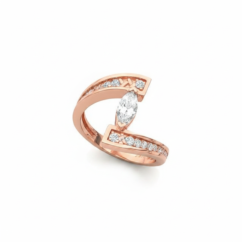 The Ursule Solitaire Engagement Ring — Rose Gold