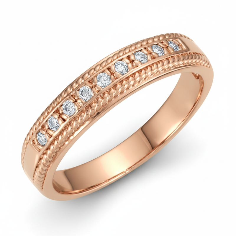 The Uvite Anniversary Band — Rose Gold