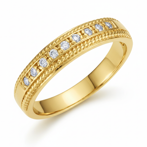 The Uvite Anniversary Band — Yellow Gold