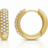 The Velorum — Round Hoop Earrings — Yellow Gold