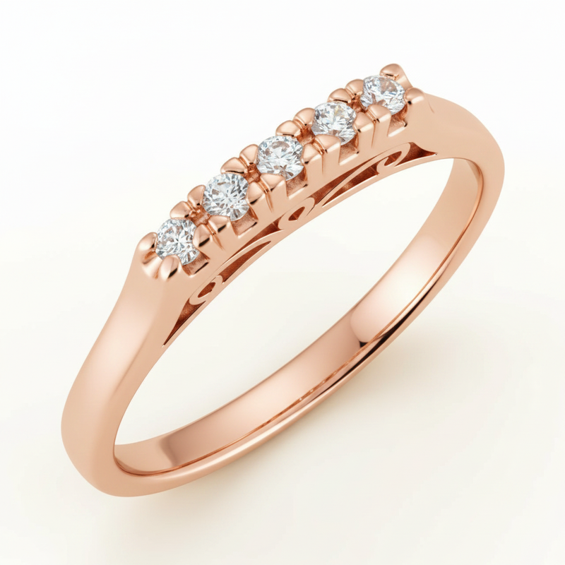 The Xerya Anniversary Band — Rose Gold