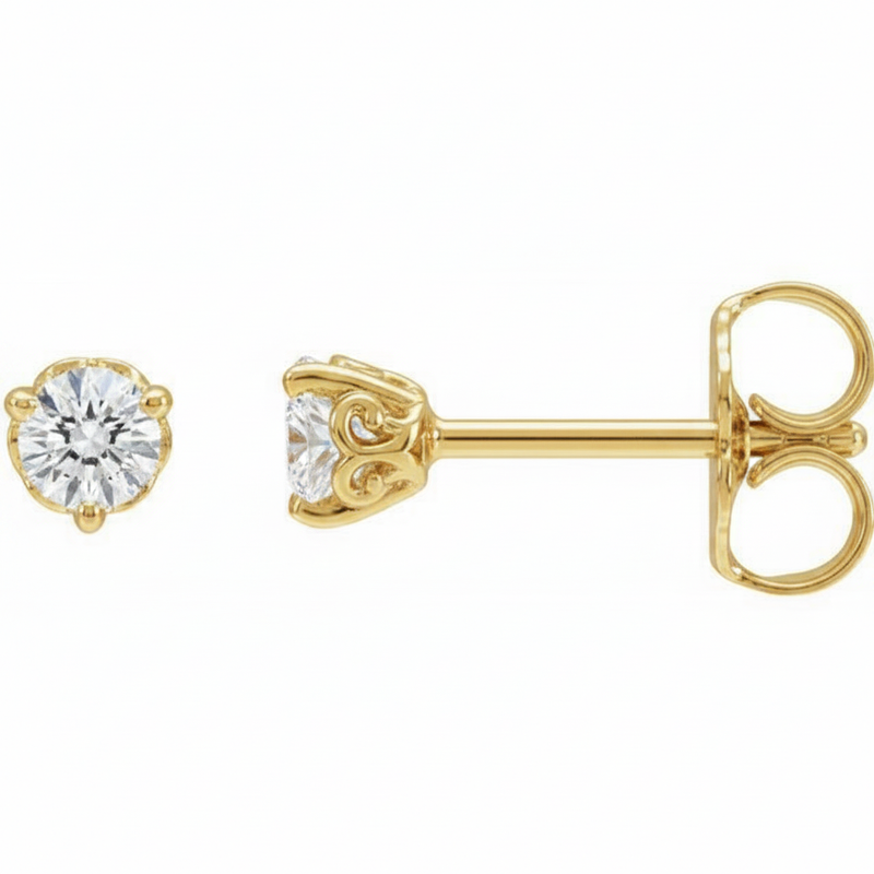The Yule — Stud Earrings — Yellow Gold