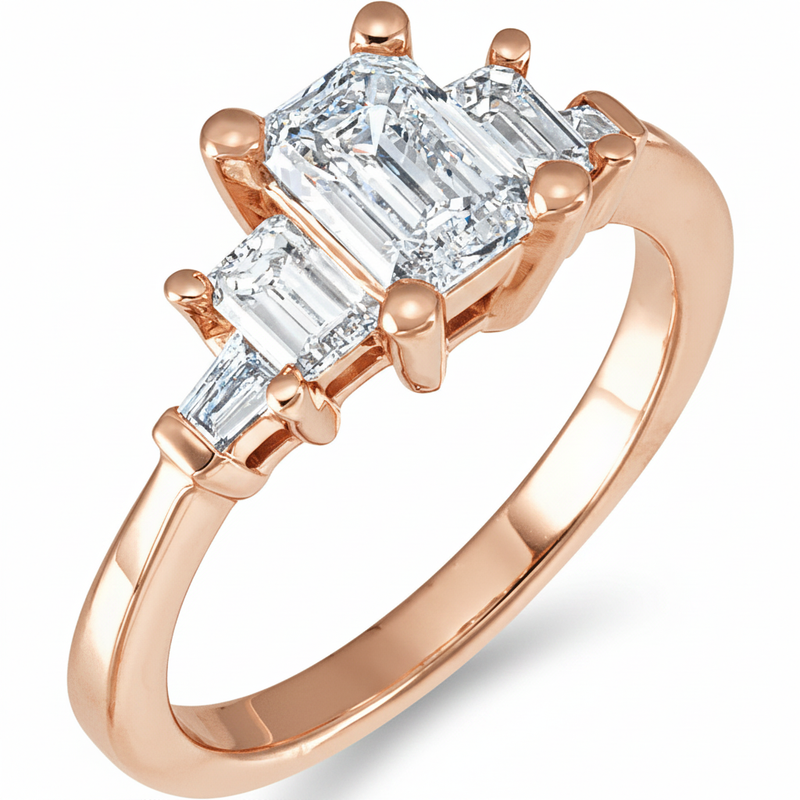 The Zenia Wedding Band — Rose Gold