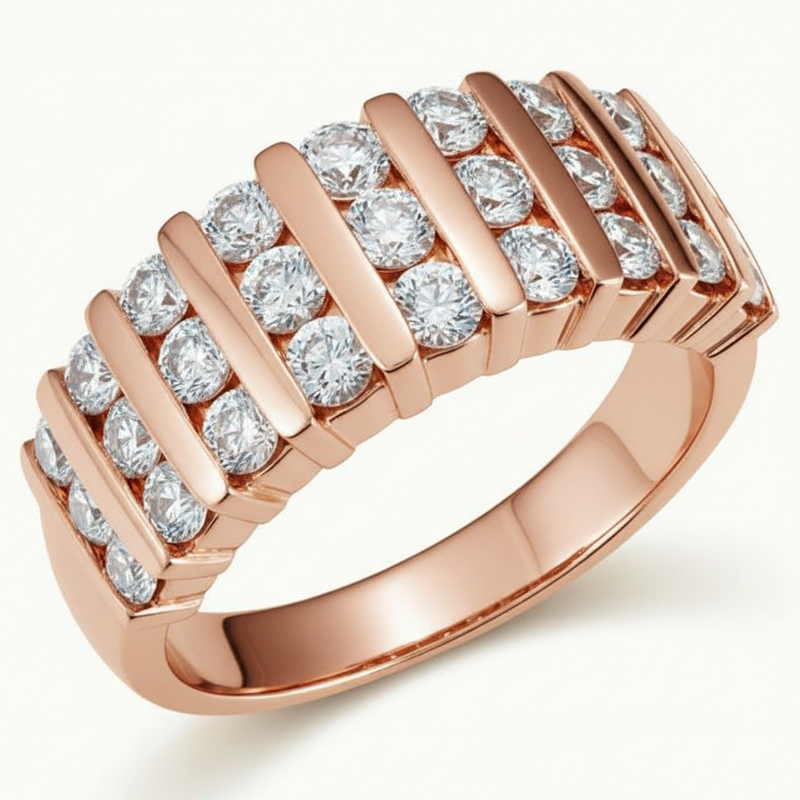 The Zina Anniversary Band — Rose Gold