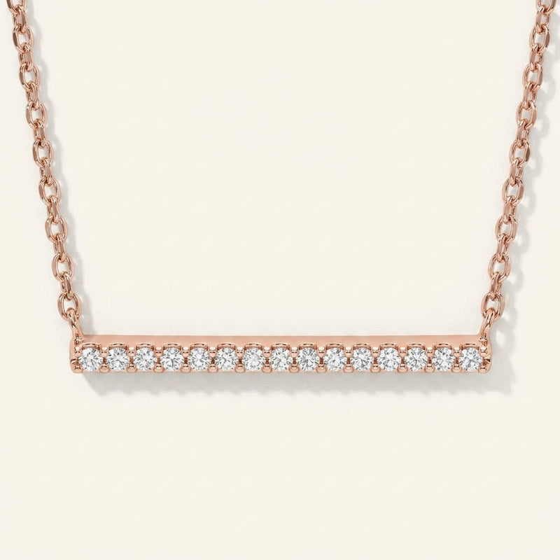 The Ziva — Diamond Necklace — Rose Gold
