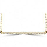 The Ziva — Diamond Necklace — Yellow Gold