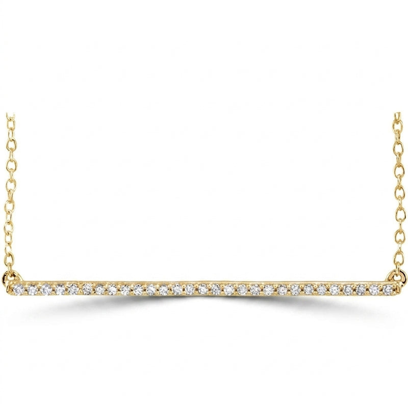 The Ziva — Diamond Necklace — Yellow Gold