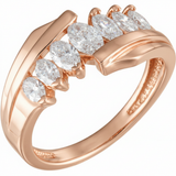 The Zuri Anniversary Band — Rose Gold