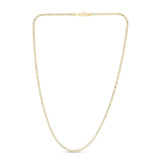 10K 2.7mm Two-Tone Fancy Ice Chain