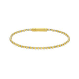 14K 2.7mm Two-Tone Fancy Ice Chain Bracelet